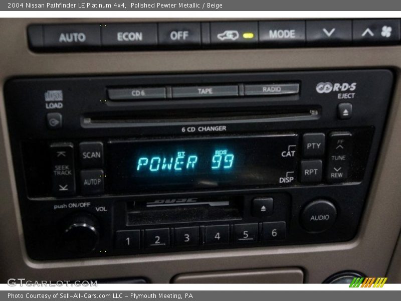 Polished Pewter Metallic / Beige 2004 Nissan Pathfinder LE Platinum 4x4
