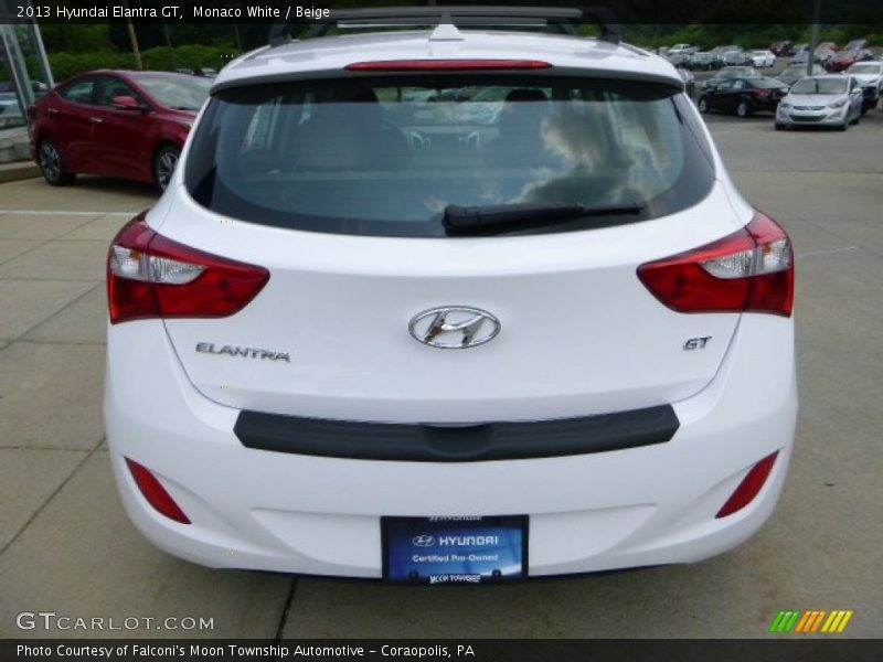 Monaco White / Beige 2013 Hyundai Elantra GT