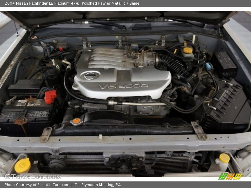 Polished Pewter Metallic / Beige 2004 Nissan Pathfinder LE Platinum 4x4