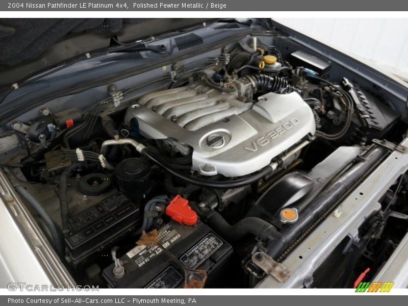 Polished Pewter Metallic / Beige 2004 Nissan Pathfinder LE Platinum 4x4