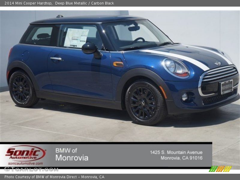 Deep Blue Metallic / Carbon Black 2014 Mini Cooper Hardtop