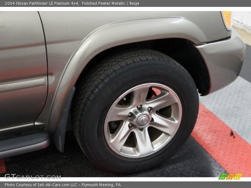 Polished Pewter Metallic / Beige 2004 Nissan Pathfinder LE Platinum 4x4