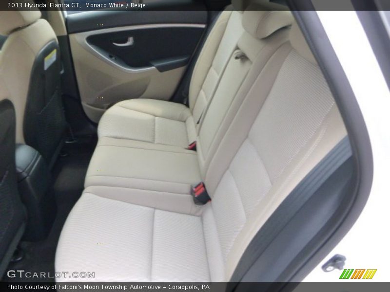 Monaco White / Beige 2013 Hyundai Elantra GT