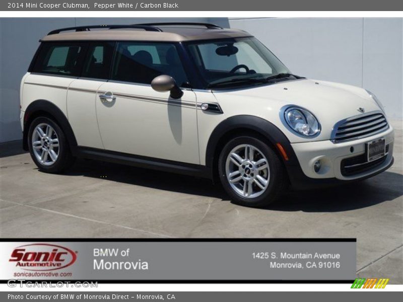 Pepper White / Carbon Black 2014 Mini Cooper Clubman
