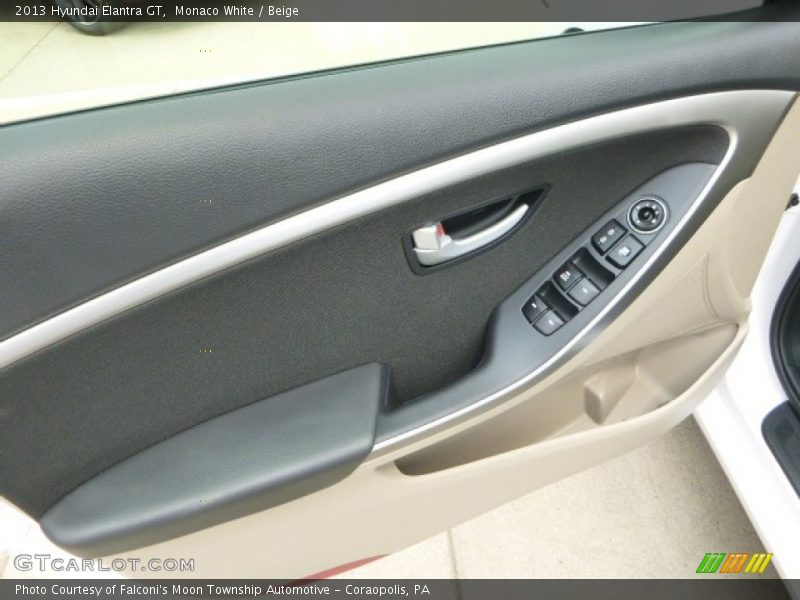 Monaco White / Beige 2013 Hyundai Elantra GT