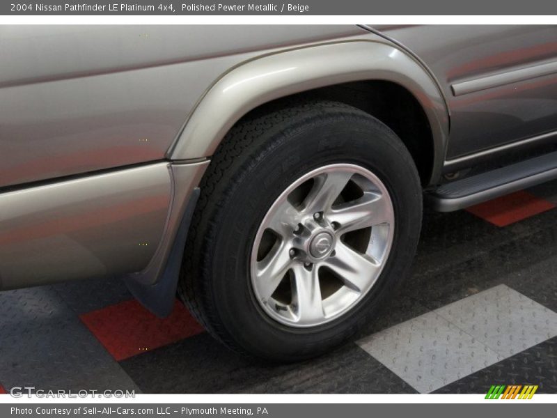 Polished Pewter Metallic / Beige 2004 Nissan Pathfinder LE Platinum 4x4