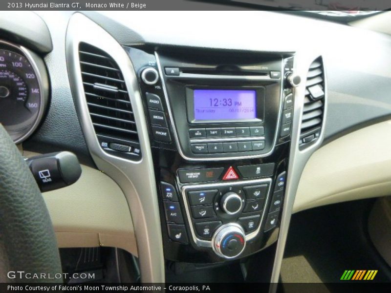 Monaco White / Beige 2013 Hyundai Elantra GT