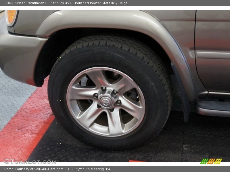 Polished Pewter Metallic / Beige 2004 Nissan Pathfinder LE Platinum 4x4