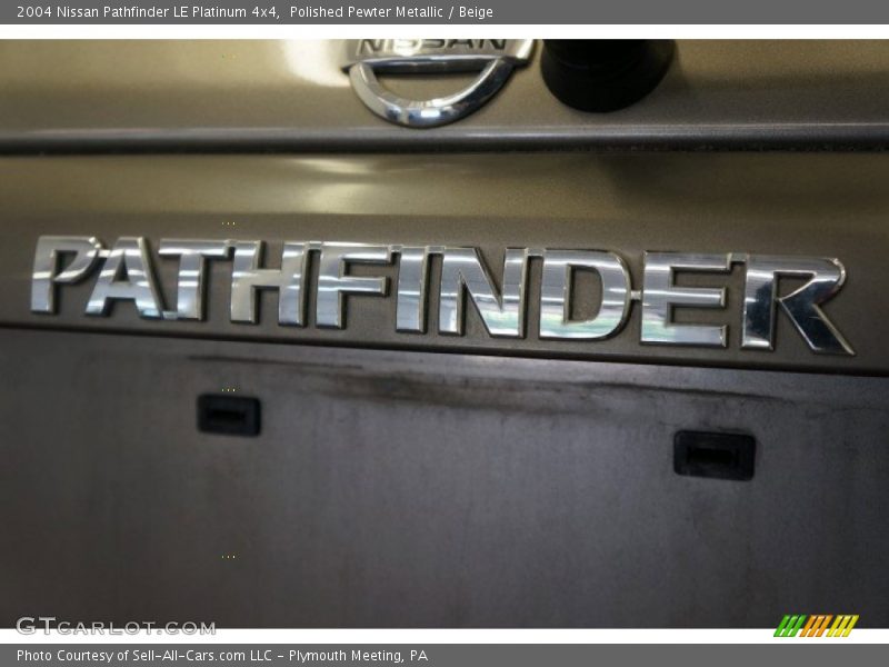 Polished Pewter Metallic / Beige 2004 Nissan Pathfinder LE Platinum 4x4