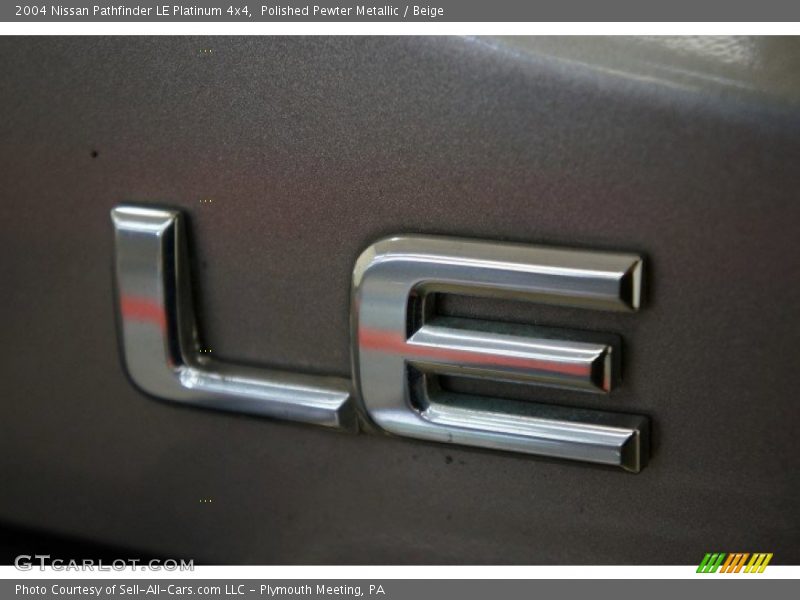 Polished Pewter Metallic / Beige 2004 Nissan Pathfinder LE Platinum 4x4