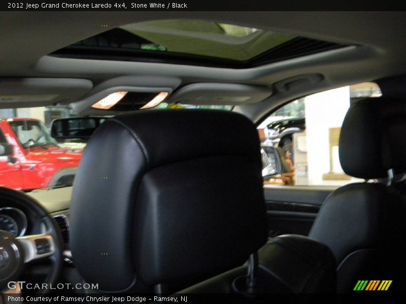 Stone White / Black 2012 Jeep Grand Cherokee Laredo 4x4