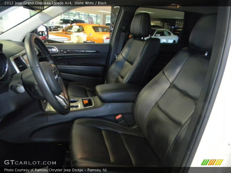 Stone White / Black 2012 Jeep Grand Cherokee Laredo 4x4