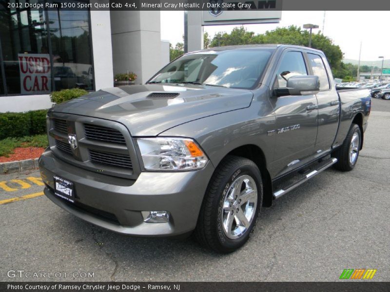 Mineral Gray Metallic / Dark Slate Gray 2012 Dodge Ram 1500 Sport Quad Cab 4x4
