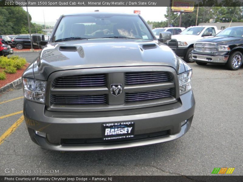 Mineral Gray Metallic / Dark Slate Gray 2012 Dodge Ram 1500 Sport Quad Cab 4x4