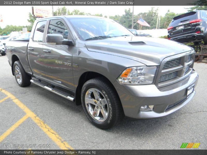 Mineral Gray Metallic / Dark Slate Gray 2012 Dodge Ram 1500 Sport Quad Cab 4x4
