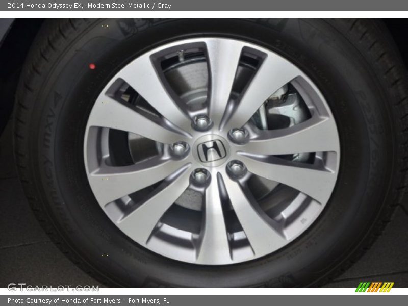 Modern Steel Metallic / Gray 2014 Honda Odyssey EX