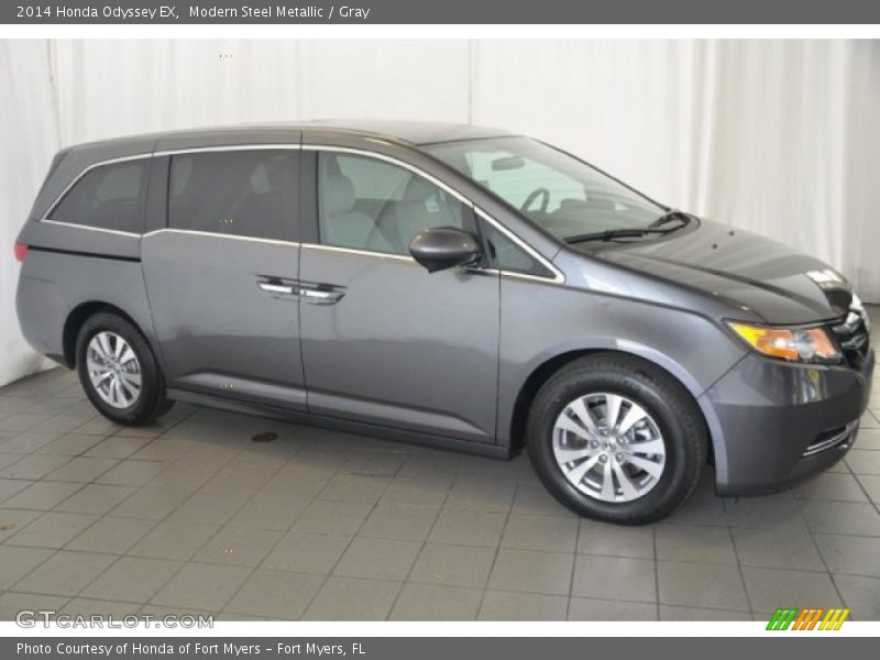 Modern Steel Metallic / Gray 2014 Honda Odyssey EX