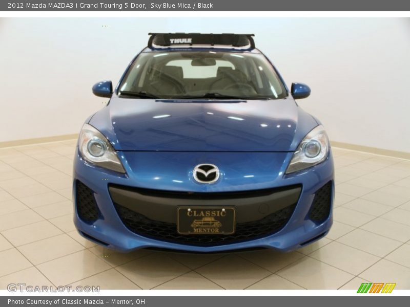 Sky Blue Mica / Black 2012 Mazda MAZDA3 i Grand Touring 5 Door