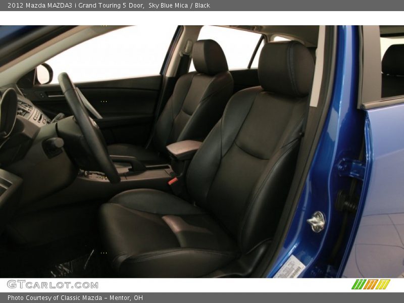 Sky Blue Mica / Black 2012 Mazda MAZDA3 i Grand Touring 5 Door