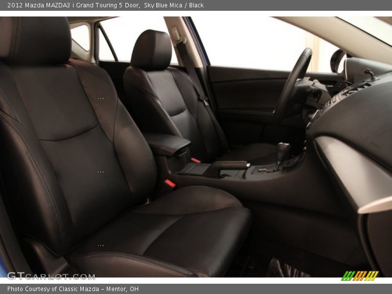 Sky Blue Mica / Black 2012 Mazda MAZDA3 i Grand Touring 5 Door