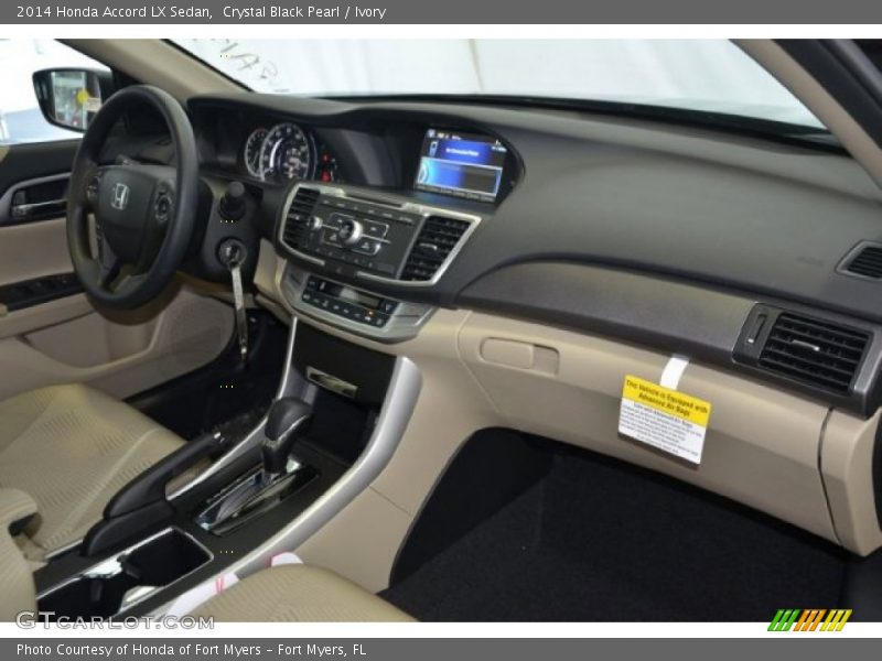 Crystal Black Pearl / Ivory 2014 Honda Accord LX Sedan