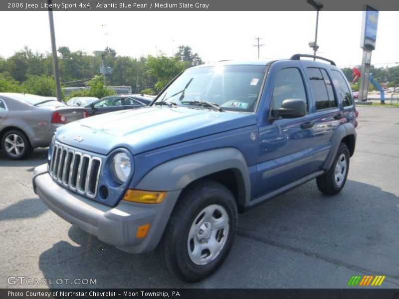 Atlantic Blue Pearl / Medium Slate Gray 2006 Jeep Liberty Sport 4x4