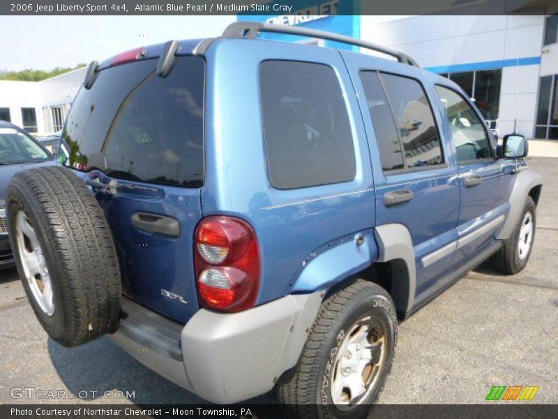 Atlantic Blue Pearl / Medium Slate Gray 2006 Jeep Liberty Sport 4x4