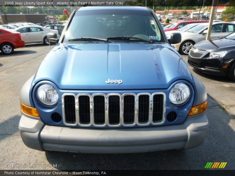 Atlantic Blue Pearl / Medium Slate Gray 2006 Jeep Liberty Sport 4x4