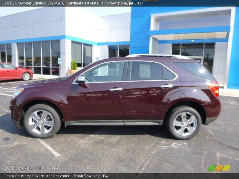 Cardinal Red Metallic / Brownstone/Jet Black 2011 Chevrolet Equinox LTZ AWD