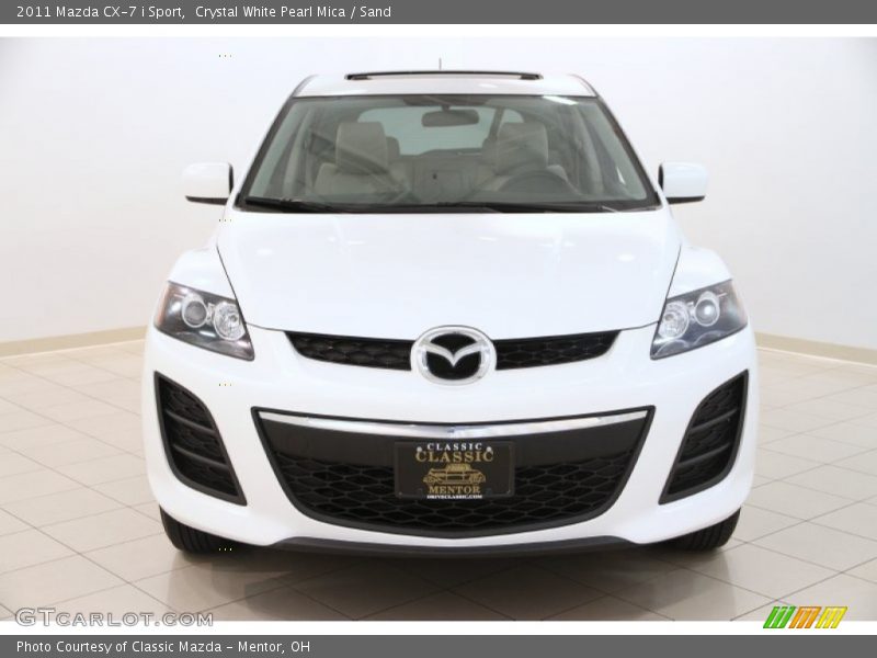 Crystal White Pearl Mica / Sand 2011 Mazda CX-7 i Sport