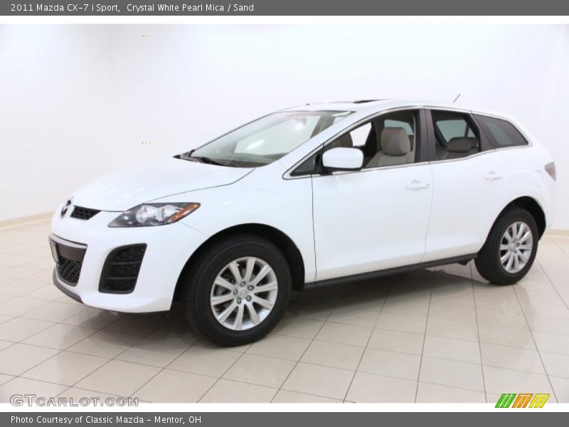 Crystal White Pearl Mica / Sand 2011 Mazda CX-7 i Sport