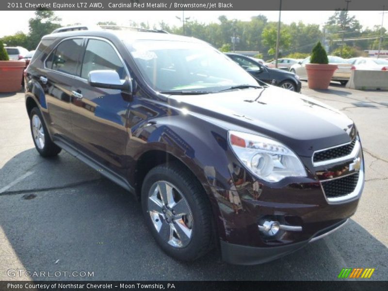 Cardinal Red Metallic / Brownstone/Jet Black 2011 Chevrolet Equinox LTZ AWD