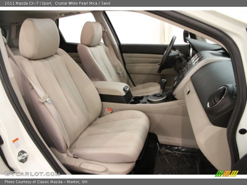 Crystal White Pearl Mica / Sand 2011 Mazda CX-7 i Sport
