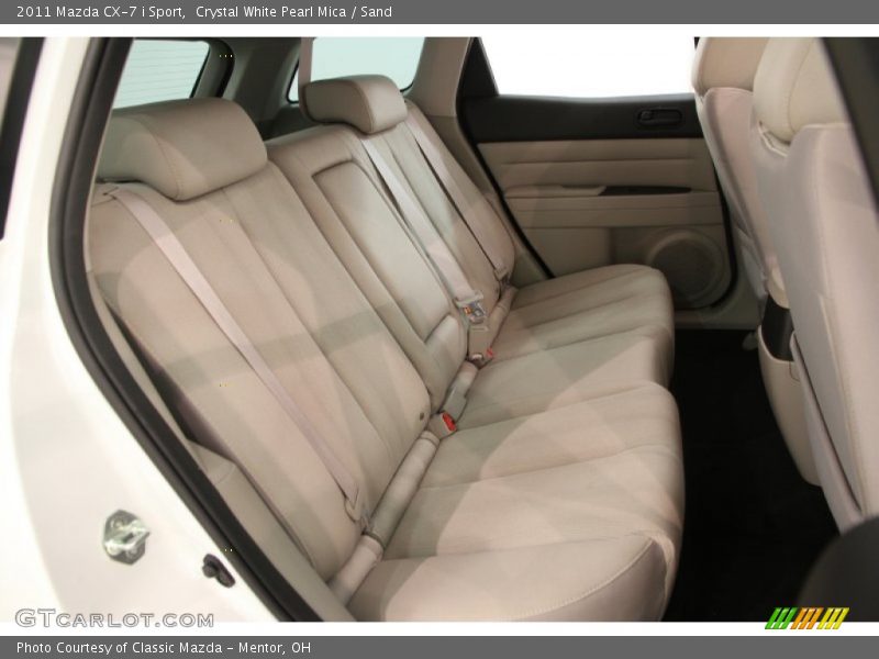 Crystal White Pearl Mica / Sand 2011 Mazda CX-7 i Sport