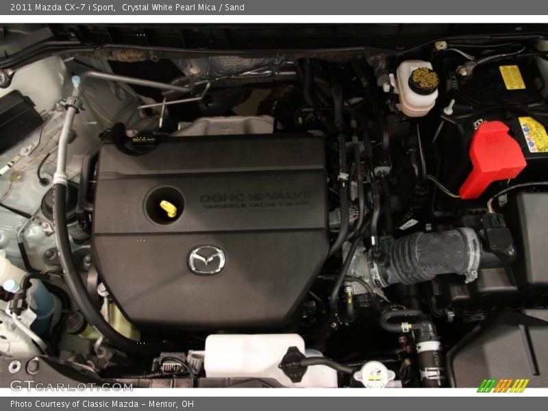 Crystal White Pearl Mica / Sand 2011 Mazda CX-7 i Sport