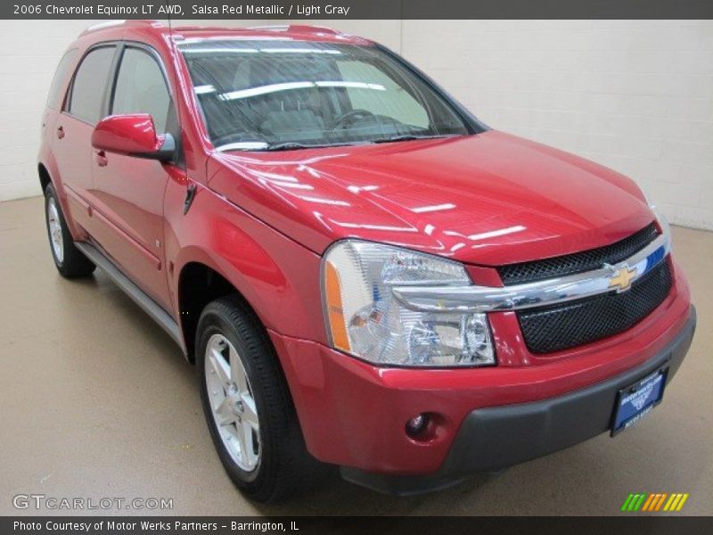Salsa Red Metallic / Light Gray 2006 Chevrolet Equinox LT AWD