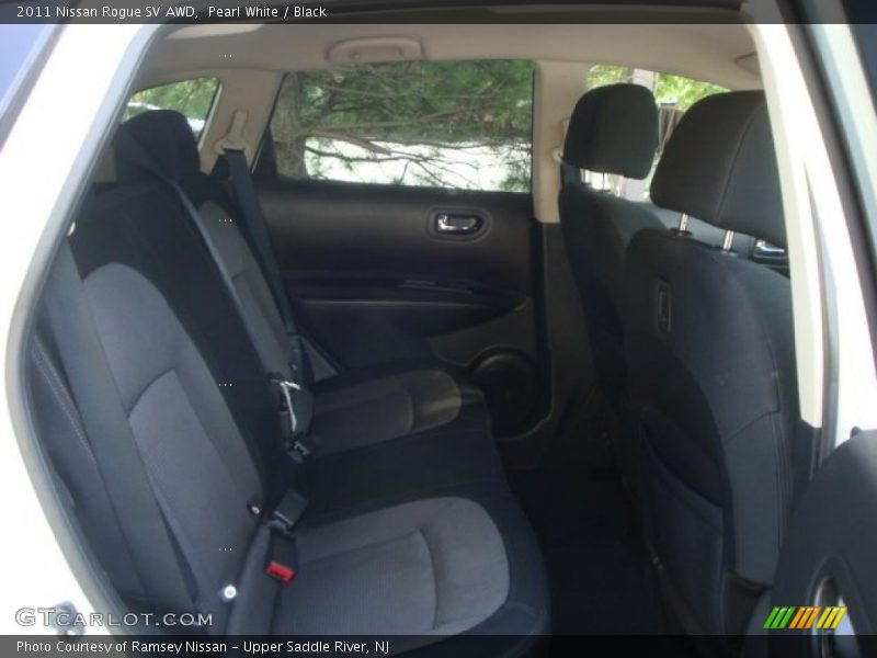 Pearl White / Black 2011 Nissan Rogue SV AWD