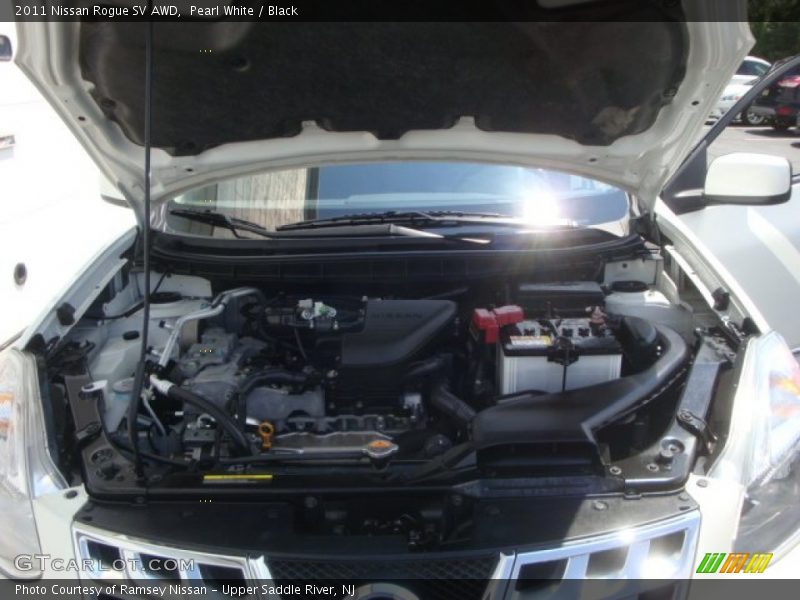 Pearl White / Black 2011 Nissan Rogue SV AWD