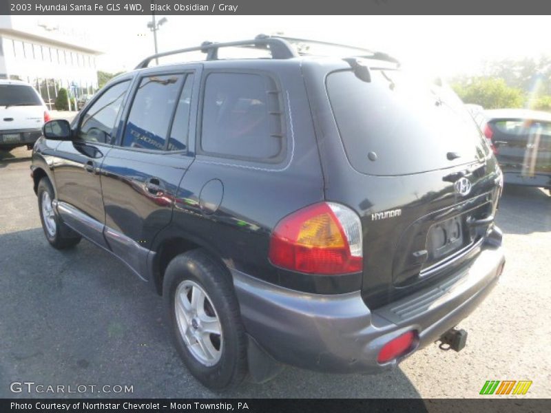 Black Obsidian / Gray 2003 Hyundai Santa Fe GLS 4WD