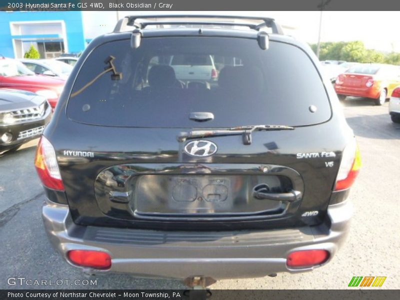 Black Obsidian / Gray 2003 Hyundai Santa Fe GLS 4WD