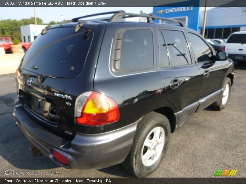 Black Obsidian / Gray 2003 Hyundai Santa Fe GLS 4WD