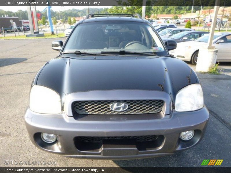 Black Obsidian / Gray 2003 Hyundai Santa Fe GLS 4WD