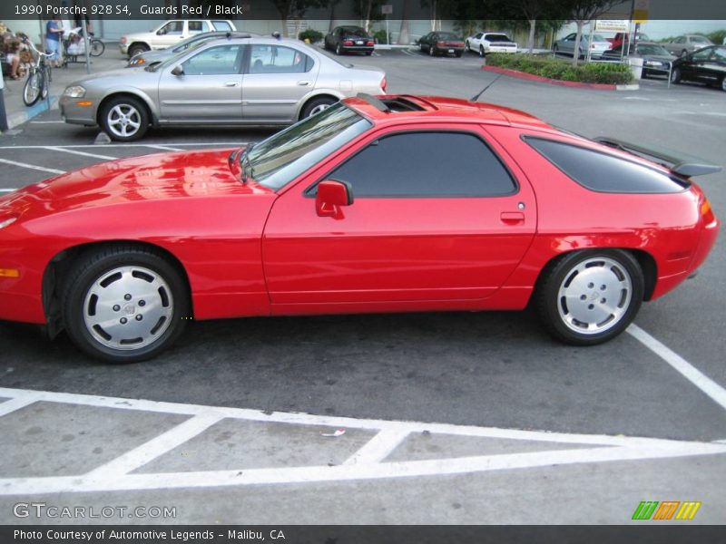 Guards Red / Black 1990 Porsche 928 S4
