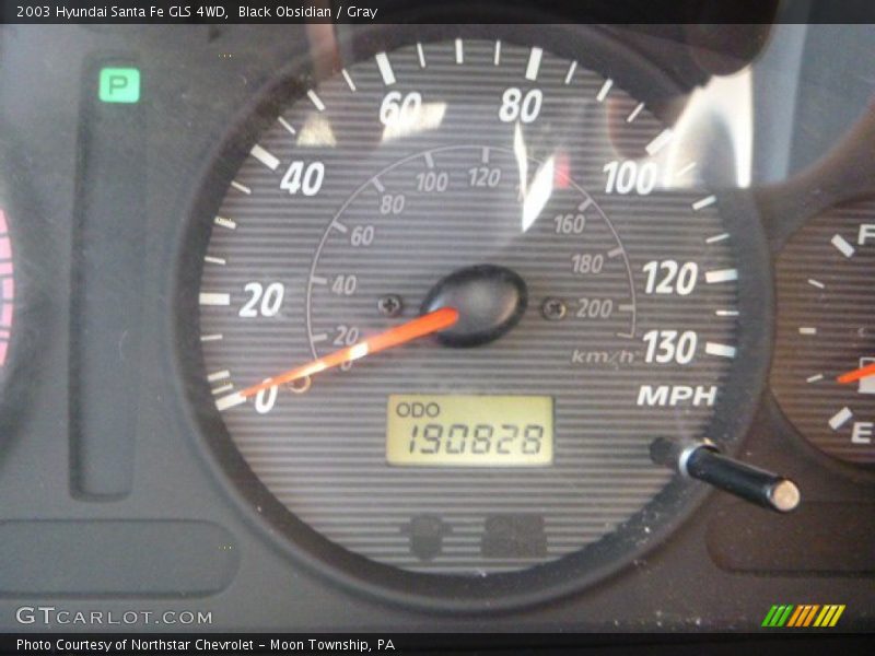 Black Obsidian / Gray 2003 Hyundai Santa Fe GLS 4WD