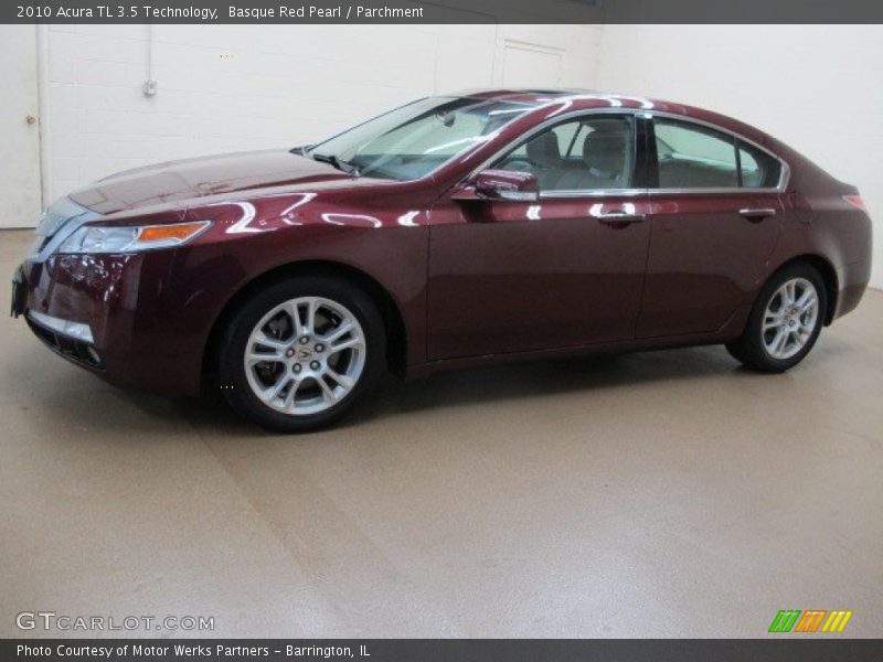 Basque Red Pearl / Parchment 2010 Acura TL 3.5 Technology