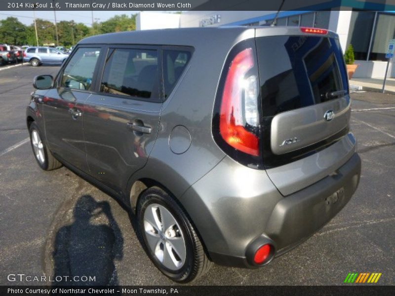 Titanium Gray / Black Diamond Woven Cloth 2014 Kia Soul 1.6