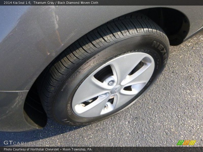 Titanium Gray / Black Diamond Woven Cloth 2014 Kia Soul 1.6
