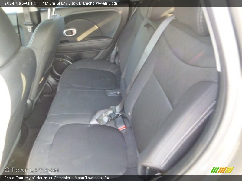 Titanium Gray / Black Diamond Woven Cloth 2014 Kia Soul 1.6
