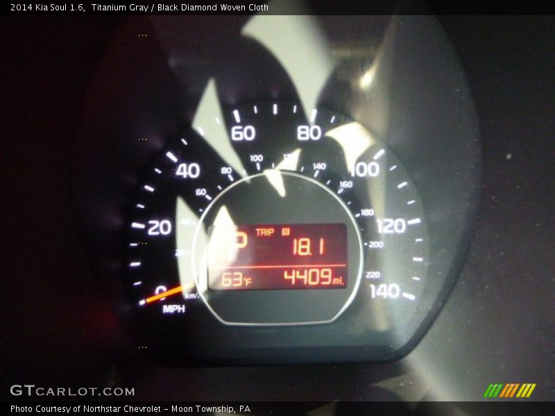 Titanium Gray / Black Diamond Woven Cloth 2014 Kia Soul 1.6