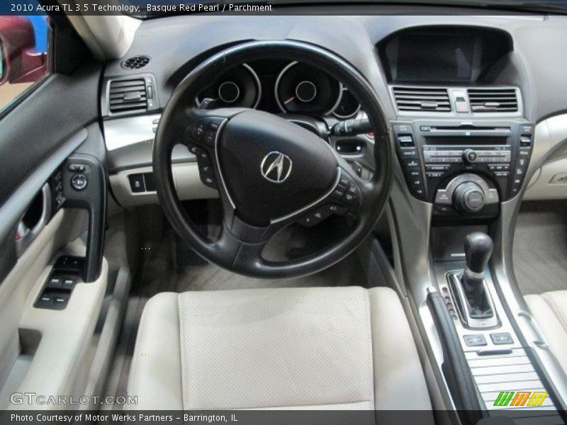 Basque Red Pearl / Parchment 2010 Acura TL 3.5 Technology